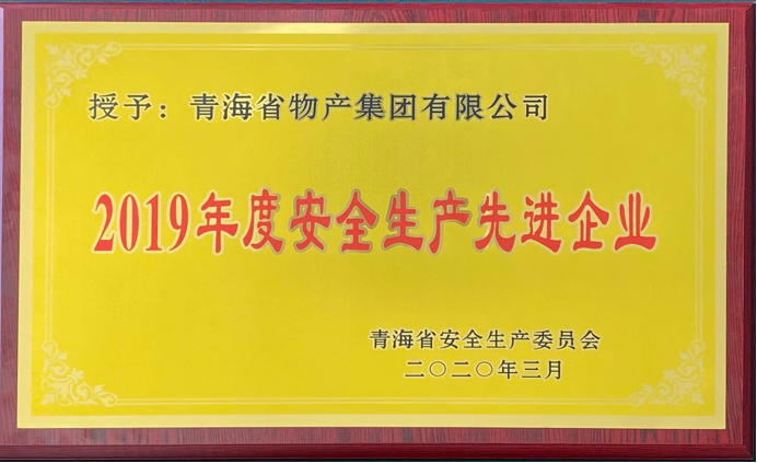 省物產(chǎn)集團榮獲“2019年度安全生產(chǎn)先進(jìn)企業(yè)”稱號